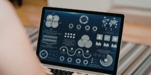 IT dashboard displaying asset inventory, system visibility, and security metrics used to support cyber insurance readiness 