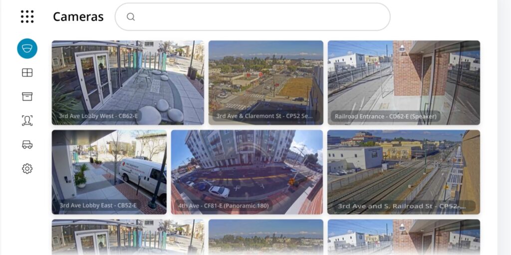 Integrated security systems providing centralized visibility across multiple locations.